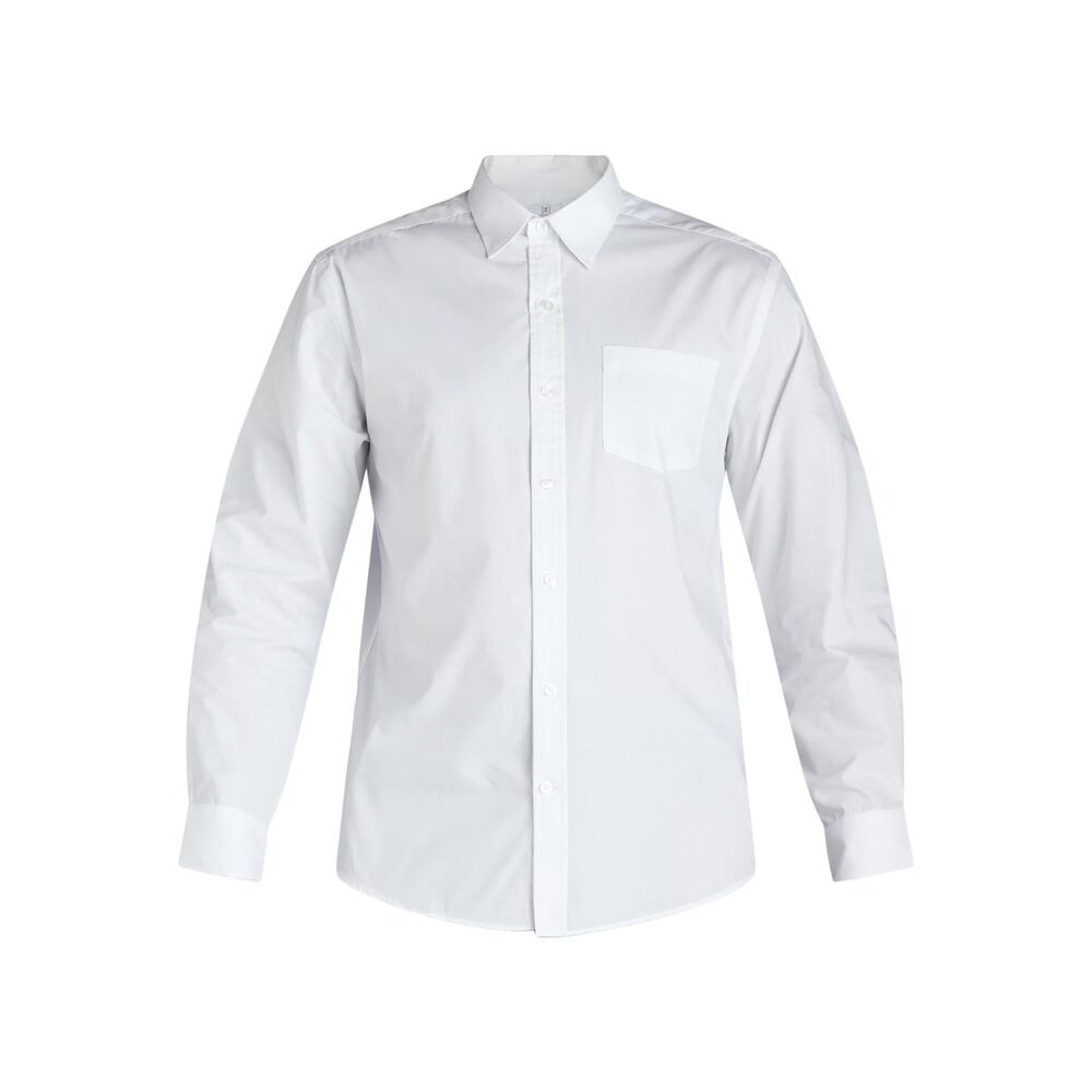 George Classic Fit Solid White Oxford Shirt Long Sleeve Size: 3XL
